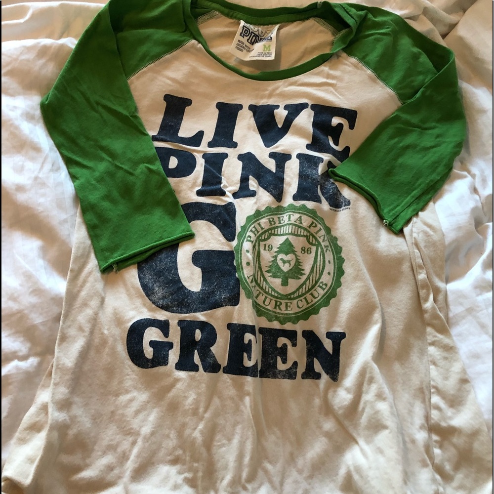 VS Pink Raglan SZ M Good PreWorn Condition